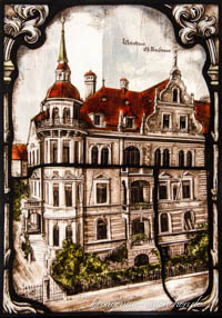 Glasfenster - Wohnhaus C. Kaufmann – Foto aus München