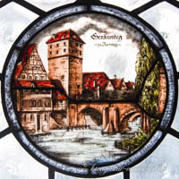 Glasfenster - Henkersteg zu Nürnberg – Foto aus München