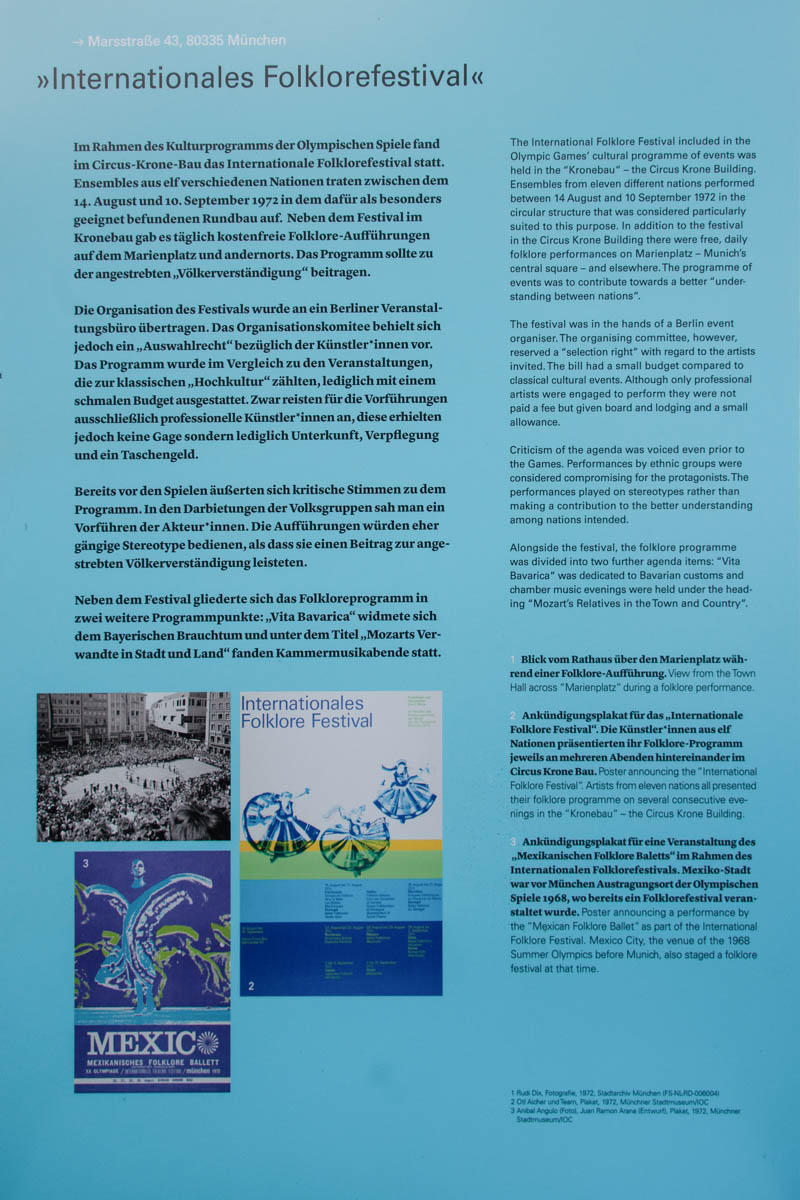 23. „Internationales Folklorefestival“ – Denkmal/Kunstwerk in München