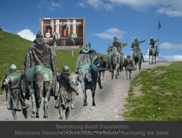 Herrscherdenkmäler verlassen München – Foto aus München