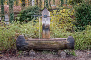 Holztrogbrunnen – Foto aus München