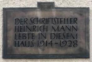 Gedenktafel - Thomas Mann – Foto aus München