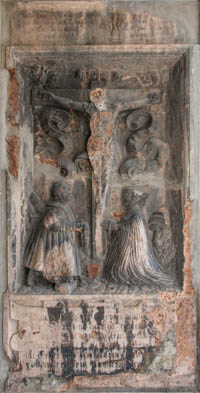 Rotmarmor-Epitaph – Foto aus München