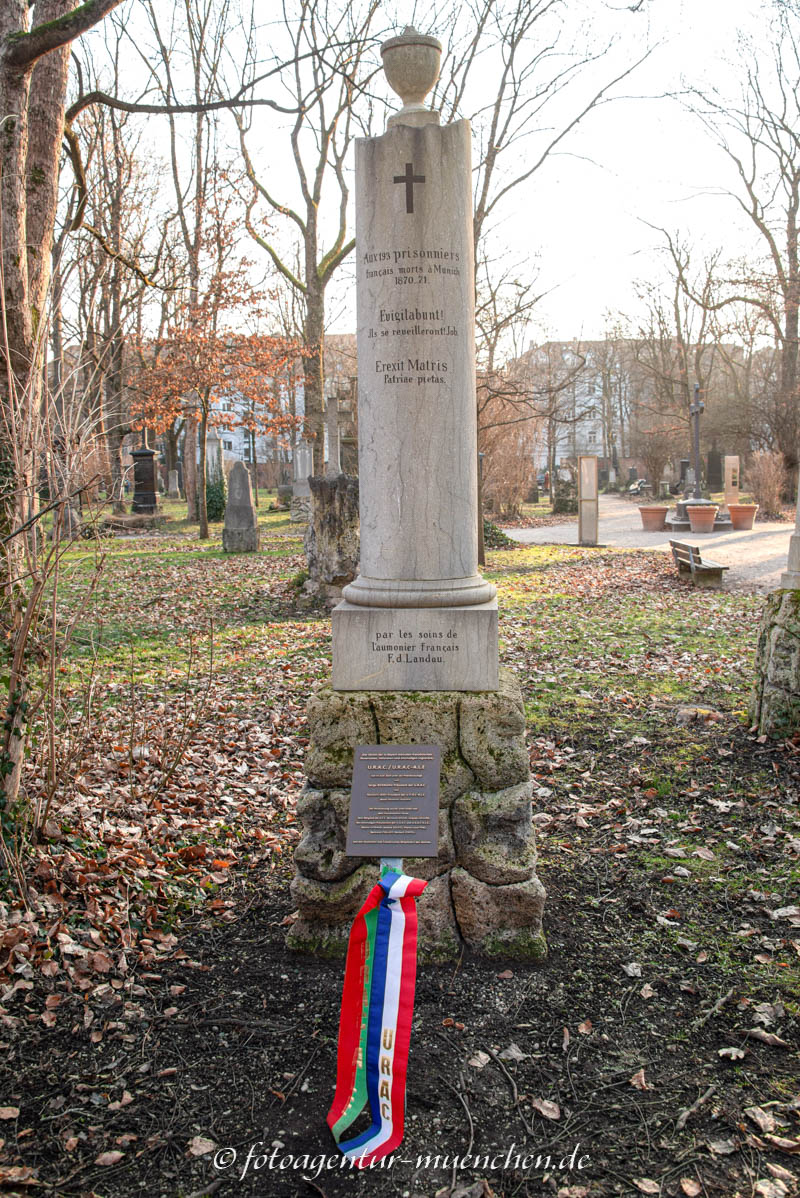 Kriegerdenkmal - Französische Kriegsgefangene 1870/71 – Denkmal/Kunstwerk in München