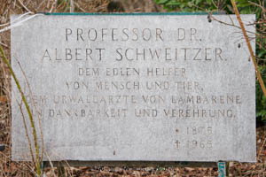 Gedenktafel - Albert Schweizer – Foto aus München