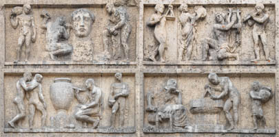 Kunstpavillion - Relief – Foto aus München