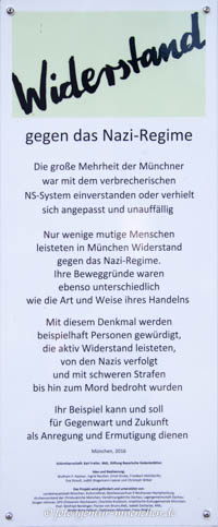 Widerstand gegen das Nazi-Regime – Foto aus München
