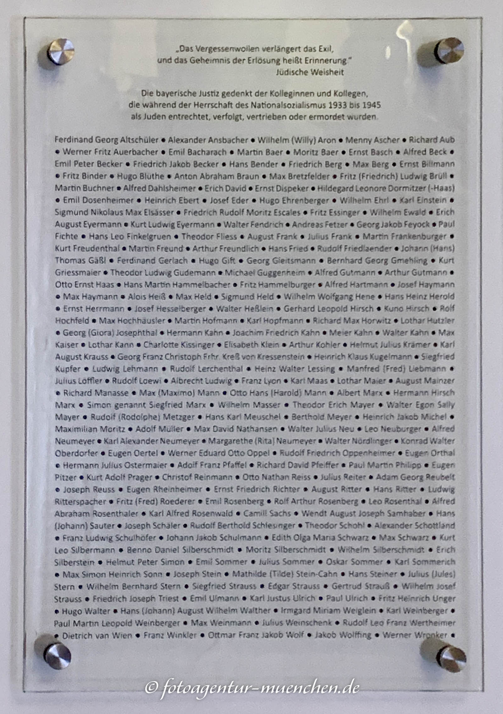 Gedenktafel - Jüdische Rechtsanwälte