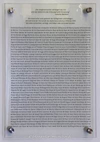 Gedenktafel - Justitzpalast – Foto aus München