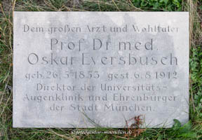 Grab - Oskar Eversbusch – Foto aus München