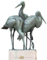 Storchen-Brunnen – Foto aus München