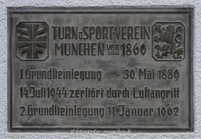 Gedenktafel - TSV 1860 – Foto aus München