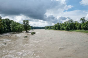 Hochwasser 2023 in München – Foto aus München