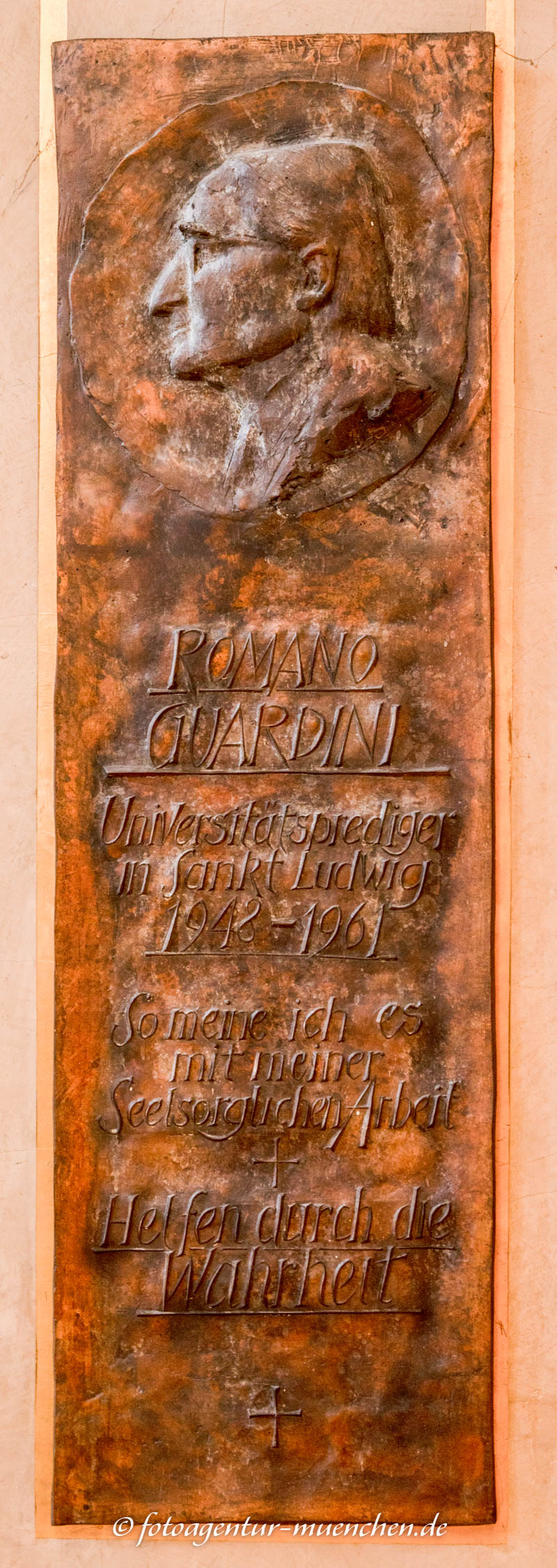 Gedenktafel - Romano Guardini – Denkmal/Kunstwerk in München