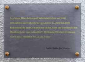 Gedenktafel - Wellendorff – Foto aus München