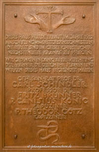 Gedenktafel - Krankenhaus Dritter Orden – Foto aus München