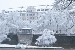 Winterstimmung an der Isar – Foto aus München