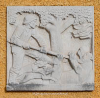 Relief Bärenjagd – Foto aus München