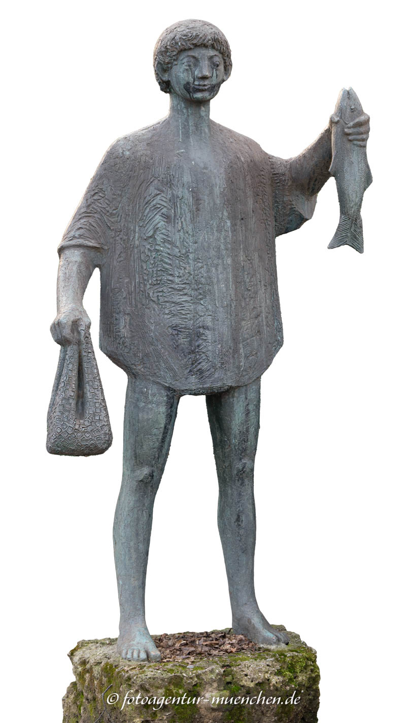 Fischer mit seinem Fang