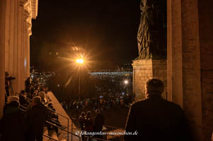 Lichterdemo gegen Rechts – Foto aus München