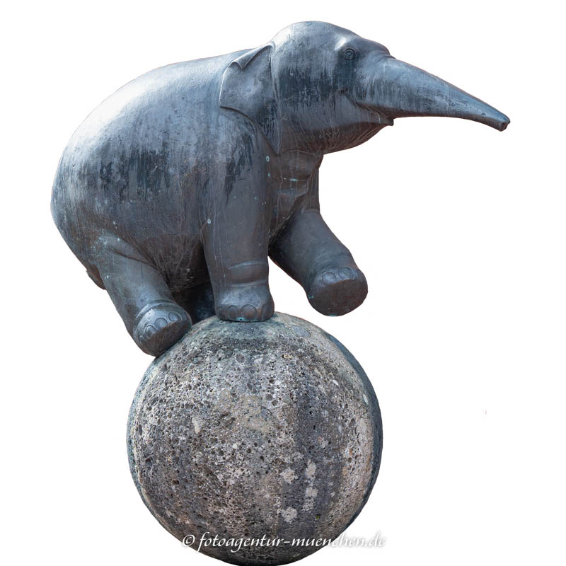 Elefant auf Kugel