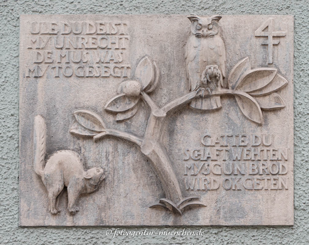 Bauschmuck - Katze und Eule