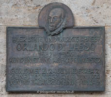 Gedenktafel - Orlando di Lasso – Foto aus München