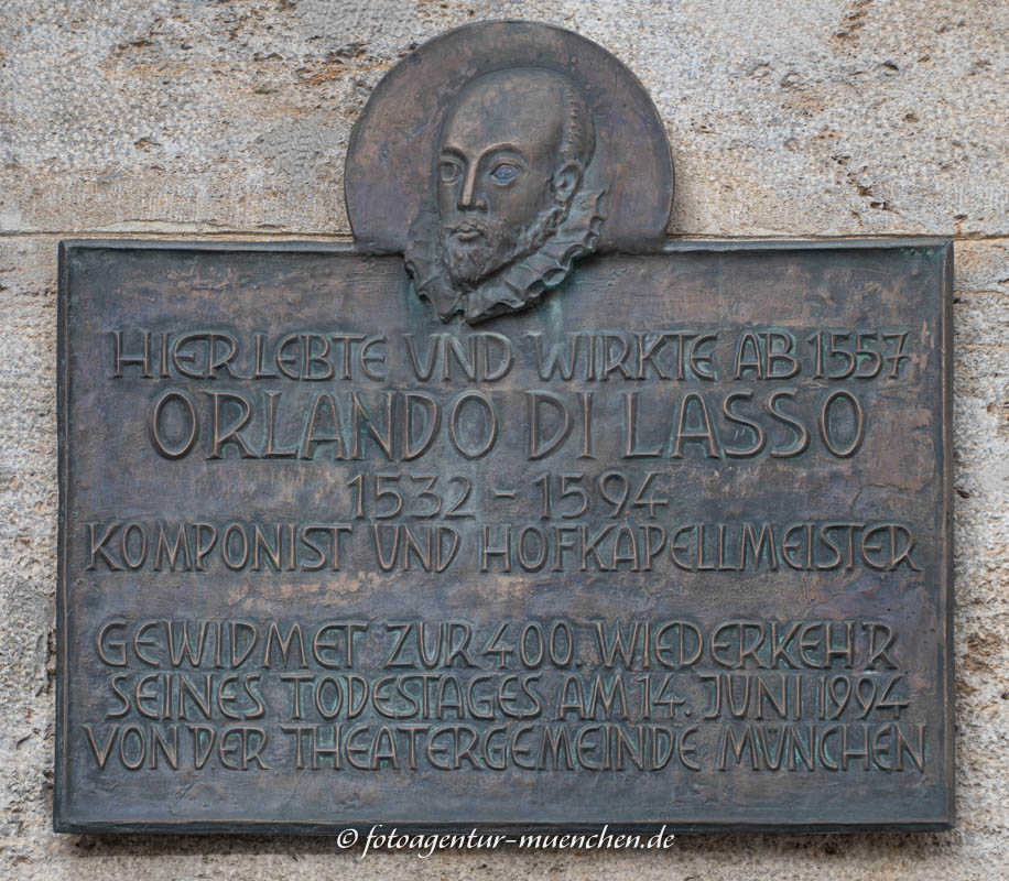 400. Todestag von Orlando di Lasso – Denkmal/Kunstwerk in München