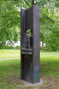 Kunstwerk in Washingtonstraße, München
