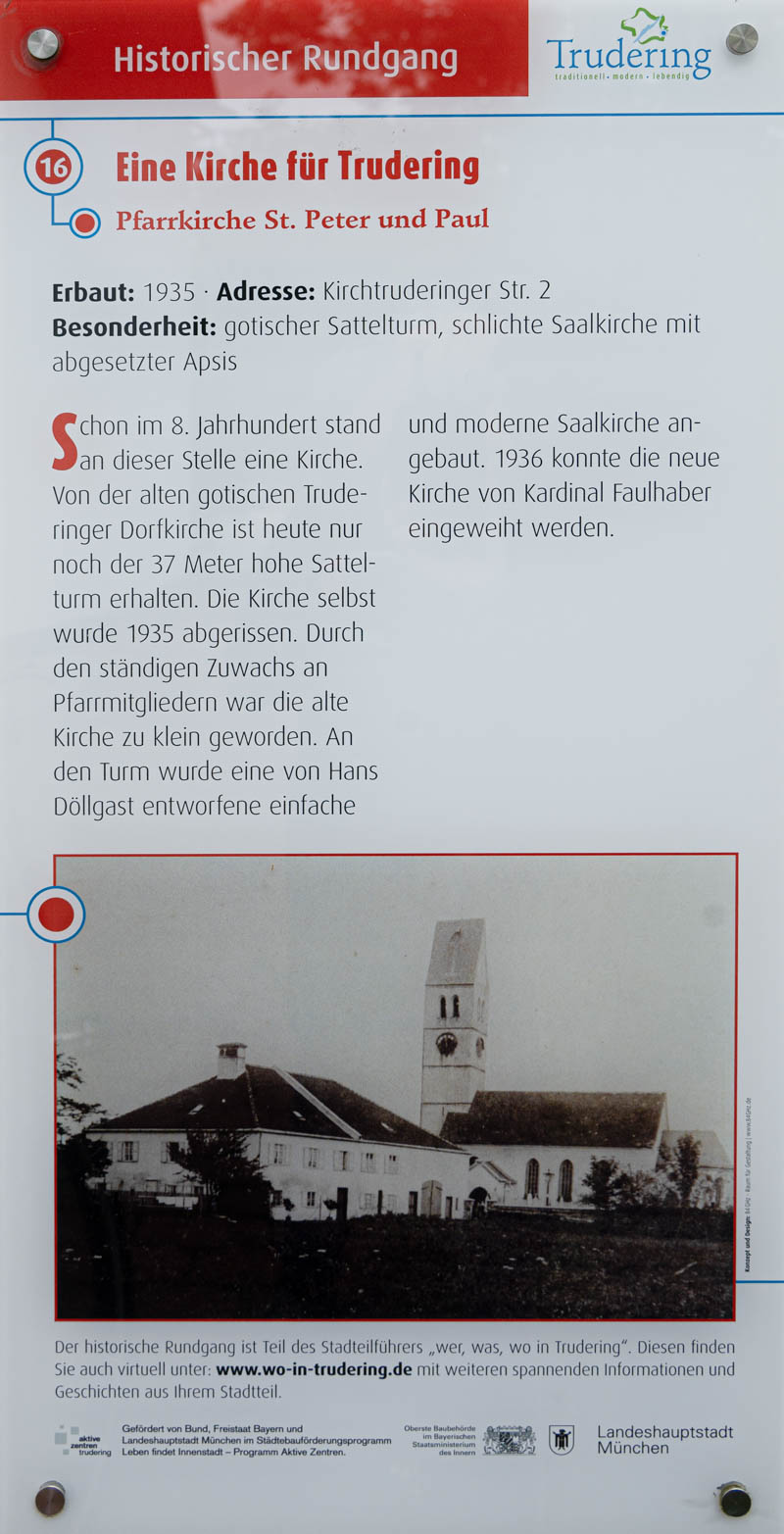 Eine Kirche für Trudering – Denkmal/Kunstwerk in München