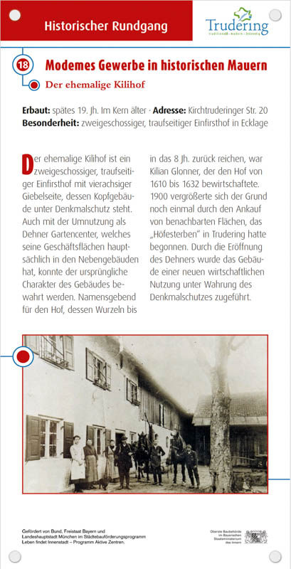 Der ehemalige Kilihof – Denkmal/Kunstwerk in München