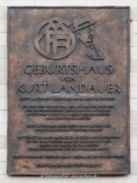 Gedenktafel - Geburtshaus Kurt Landauer – Foto aus München