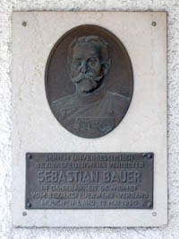 Gedenktafel - Sebastaian Bauer – Foto aus München