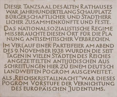Gedenktafel - Reichsprogromnacht – Foto aus München