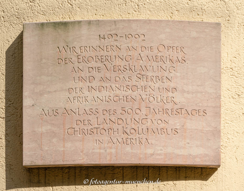 Opfer der Endeckung Amerikas – Denkmal/Kunstwerk in München