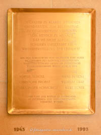 Gedenktafel - Weiße Rose – Foto aus München