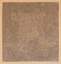 Gedenktafel - Lenbachhaus – Foto aus München