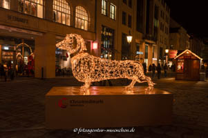 Weihnachtsmarkt in München - Dackel – Foto aus München