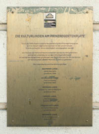 Gedenktafel - Kulturlinden – Foto aus München