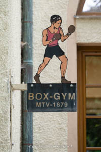 Nasenschild - Turnverein MTV 1879 - Boxer – Foto aus München