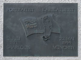 Gedenktafel - Rudolf Hesse – Foto aus München