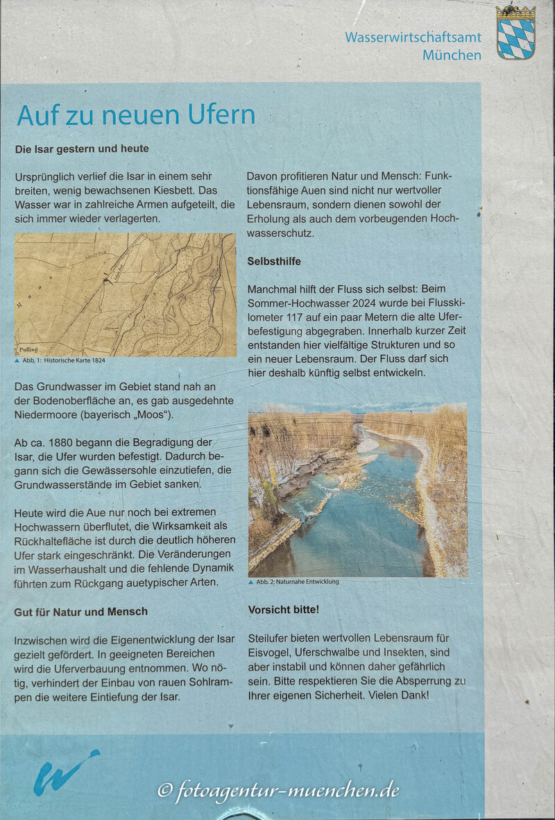 Infotafel - Auf zu neuen Ufern