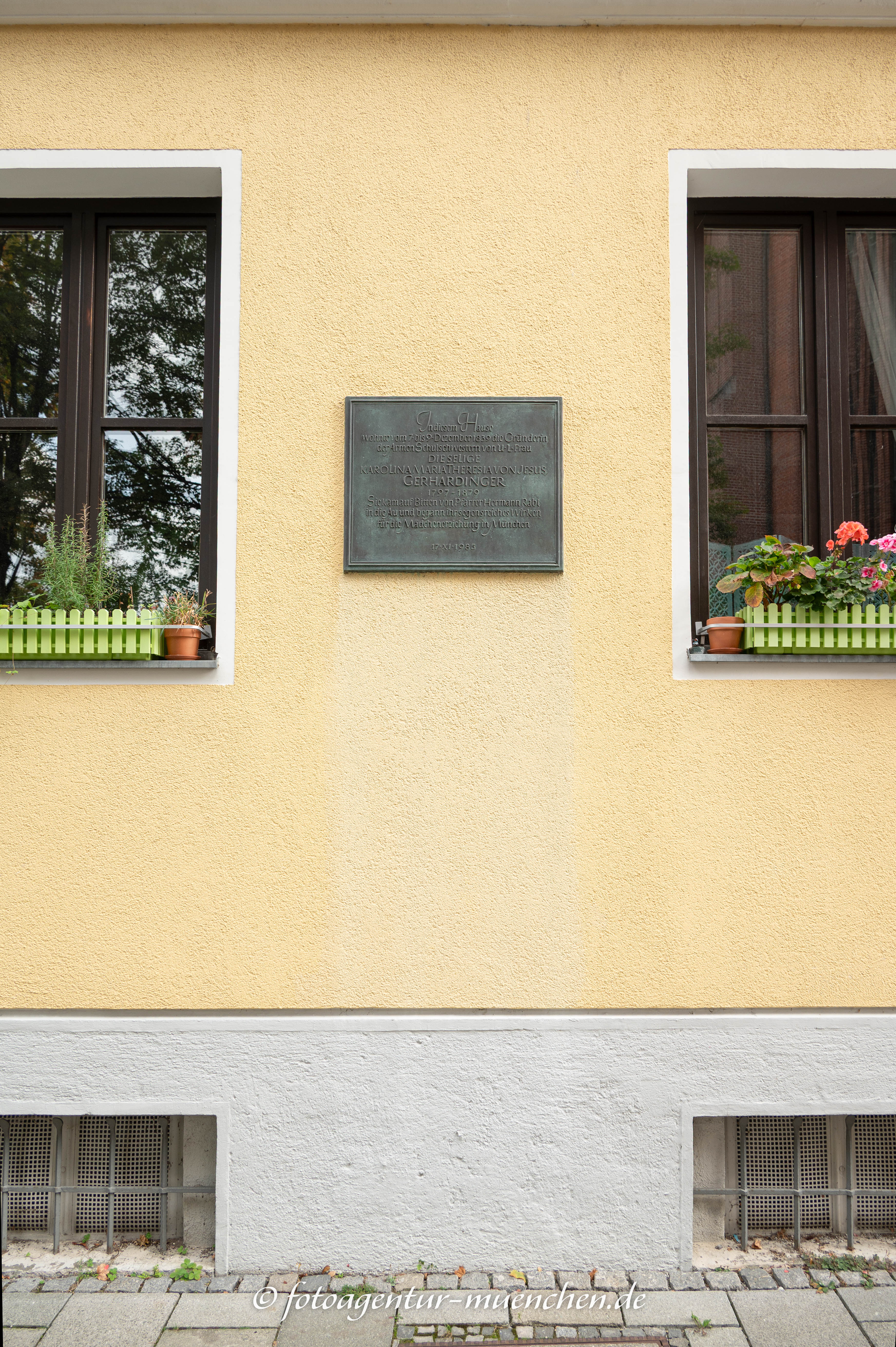 Gedenktafel - Karolina Gerhardinger
