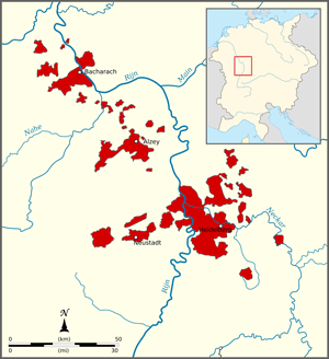 Territorialbestand der Pfalzgrafschaft (ohne die Oberpfalz)