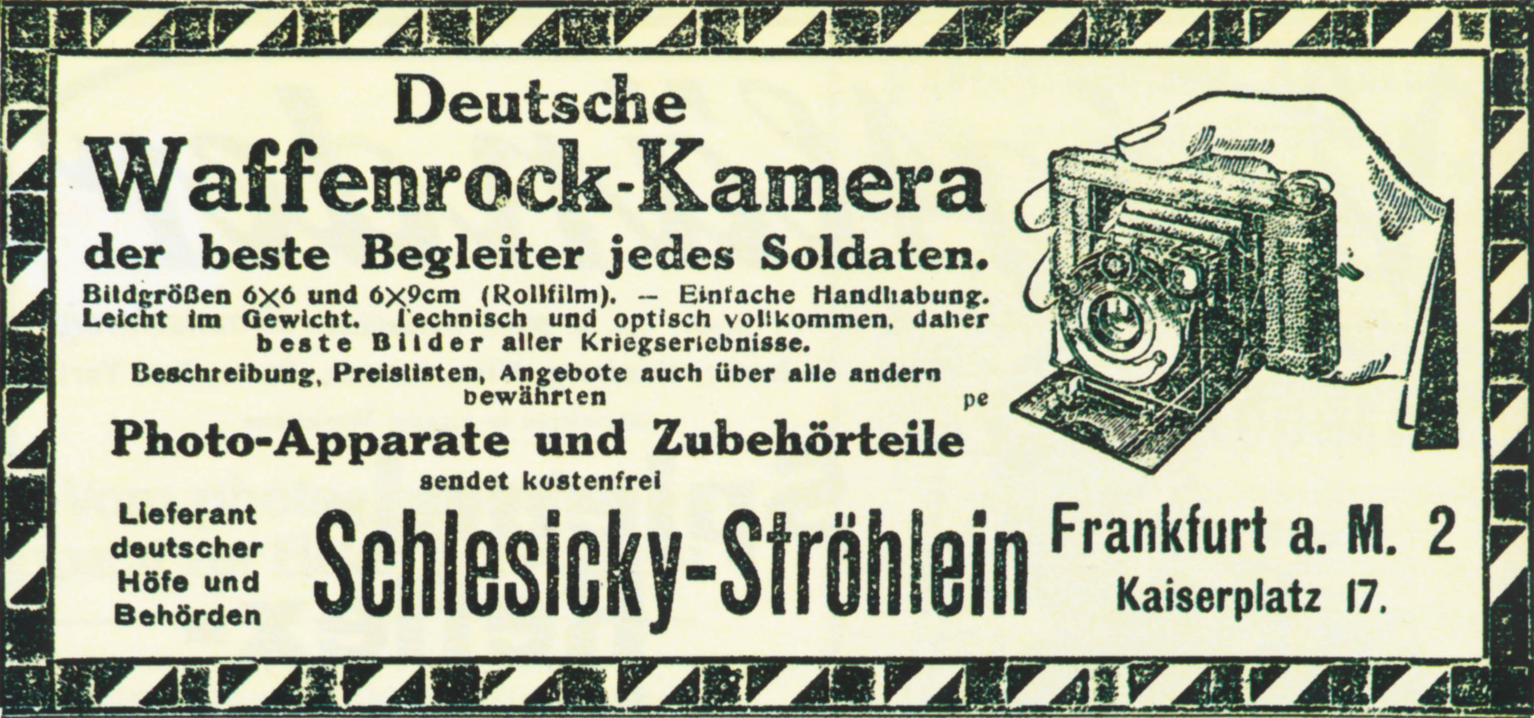 Deutsche Waffenrock-Kamera