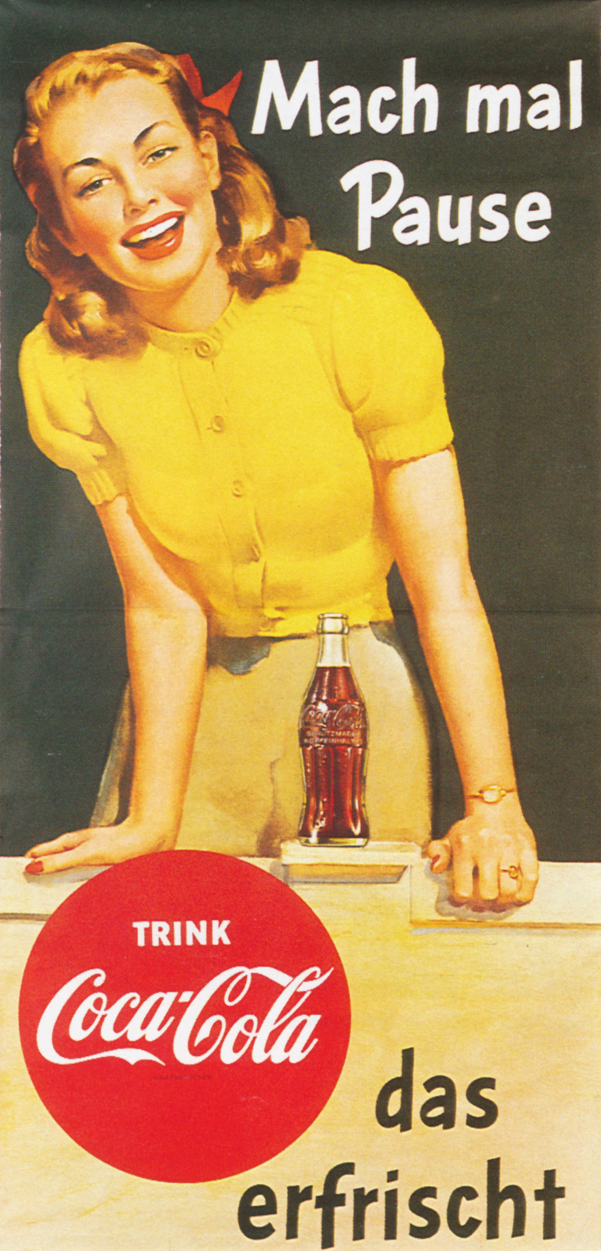 Trink Coca-Cola das erfrischt