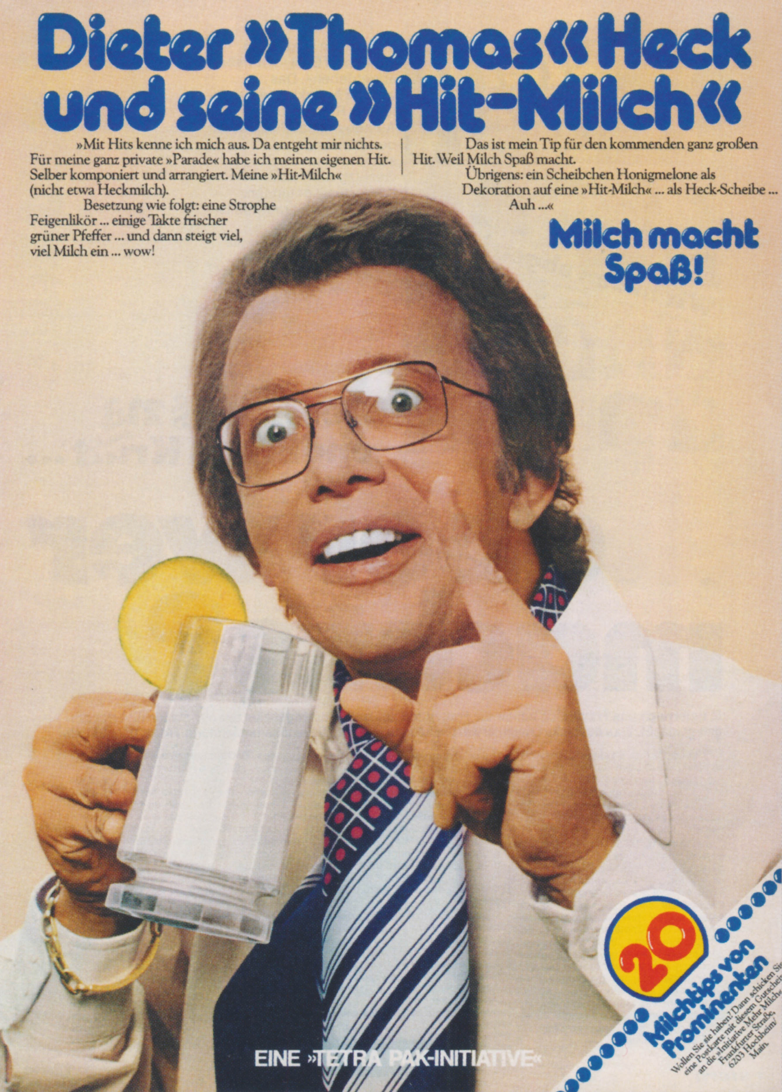 Dieter Thomas Heck und seine Hit-Milche