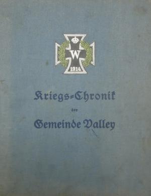 München Buch Kriegs-Chronik der Gemeinde Valley