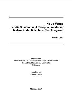 Kein Buchcover vorhanden: Neue Wege von Doms, Annette 