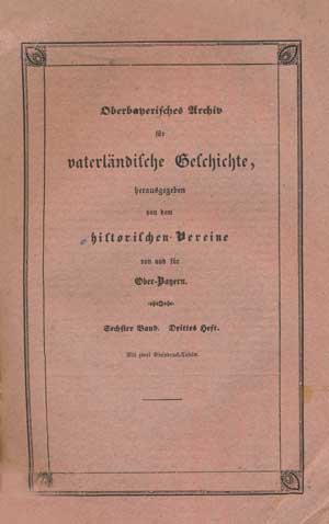 München Buch Oberbayerisches Archiv - Band 006 - 1844